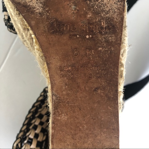 Kate Spade espadrille wedged  with tie - Picture 5 of 6